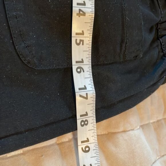 Ban.jara Womens Super High Rise Denim Shorts 7/27 Recycled Frayed Hem Black - Picture 9 of 10